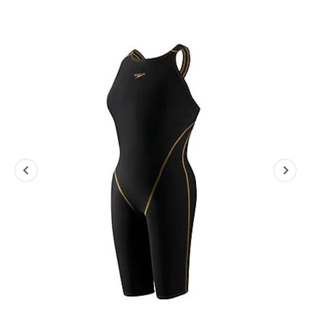 Speedo Women's One Piece in Black and Gold